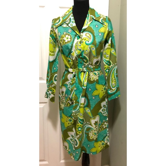 Lanvin Dresses & Skirts - Lanvin Belted Abstract Print Shirt Dress